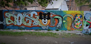 Graffiti Wall in Budapest - Photo by dirtyartterror - DOGG, INFO, DAT (2017)