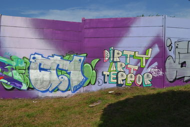 Graffiti Wall in Budapest - Photo by dirtyartterror - meeting, of, styles (2017)