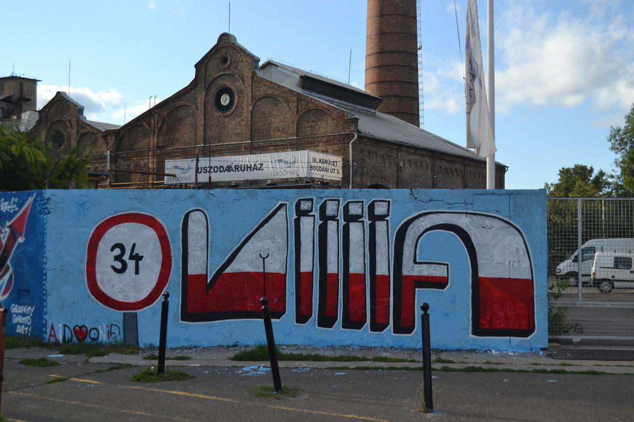 Graffiti Wall in Budapest - Photo by dirtyartterror - onif, dat, rhl (2017)