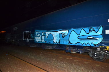 Graffiti Train - Photo by dirtyartterror (2016)