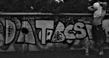 Graffiti Bombing - Photo by dirtyartterror - dat, shitg, bcsd (2015)