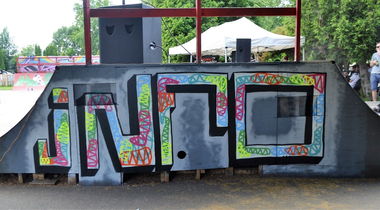 Graffiti Wall in Budapest - Photo by dirtyartterror - info, dat, rhl (2017)