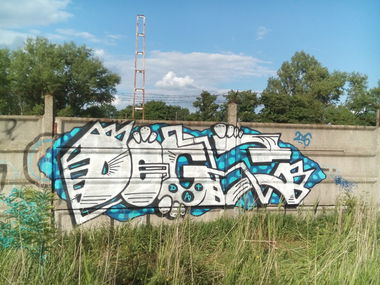 Graffiti Bombing - Photo by dirtyartterror - DOGG, DAT, hungary (2016)