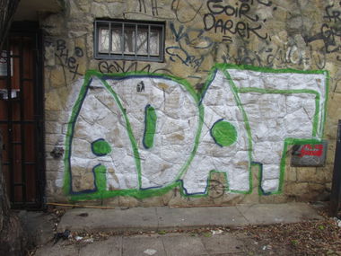 Graffiti Bombing - Photo by dirtyartterror - ADAT (2014)
