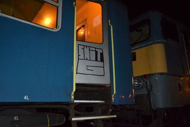 Graffiti Train - Photo by dirtyartterror - shitg, dat, rhl (2015)