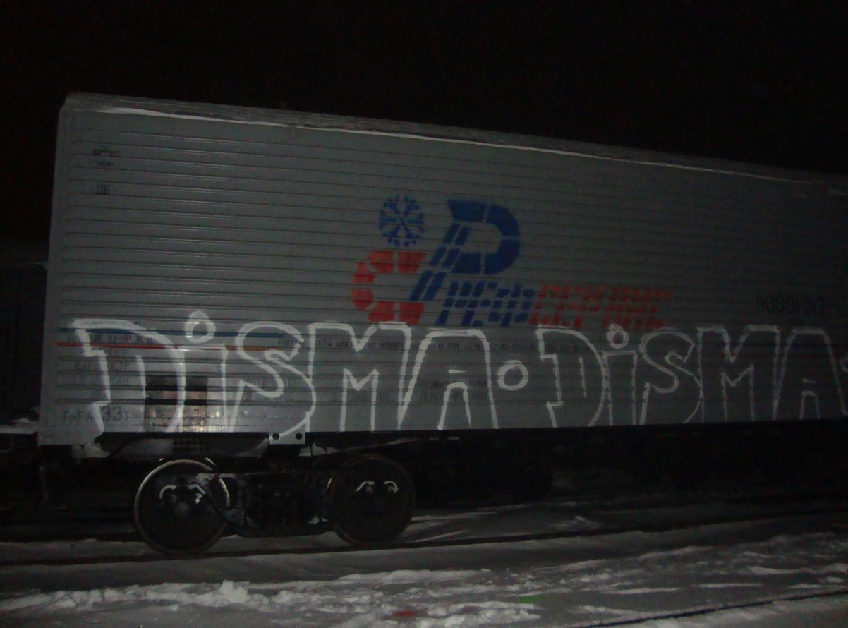 Graffiti Train - Photo by disma_ovosch - Russia, Disma, freight (2014)