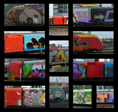 Graffiti Train - Photo by dntknw - wholecar, wholetrain (2012)