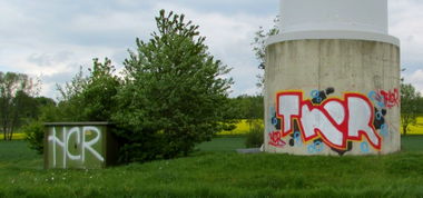 Graffiti Bombing in Germany - Photo by docThor - Thor, HCR