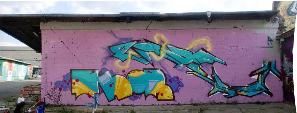 Graffiti Wall in Magdeburg - Photo by docThor - Thor, Lizm, Pirat (2013)