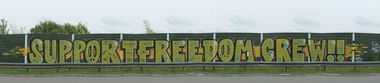 Graffiti Bombing - Photo by dogtowner - supportfreedomcrew, rtf