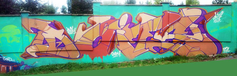 Graffiti Wall in Ostrava - Photo by doits