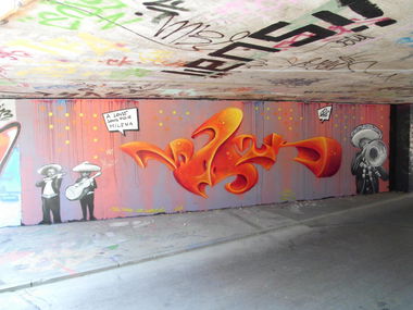 Graffiti Wall in Freiburg - Photo by dolores