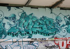 Graffiti Wall in Magdeburg - Photo by doppeldee - juse781, ewa, fp