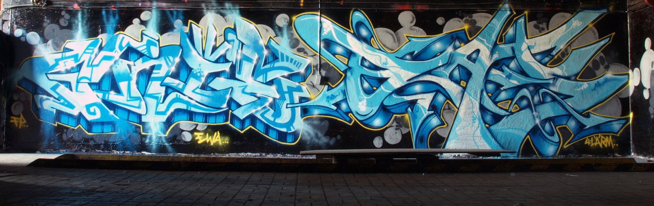 Graffiti Wall in Hamburg - Photo by doppeldee - juse781