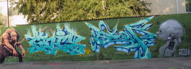 Graffiti Wall - Photo by doppeldee - human, juse781, bak (2012)