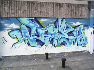 Graffiti Wall in Lüneburg - Photo by doppeldee - juse781, waes, ewa (2011)
