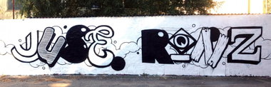 Graffiti Wall in Hamburg - Photo by doppeldee - juse781, rqnz, ewa (2013)