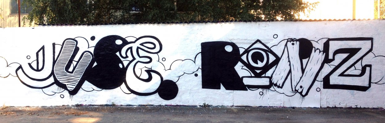 Graffiti Wall in Hamburg - Photo by doppeldee - juse781, rqnz, ewa (2013)