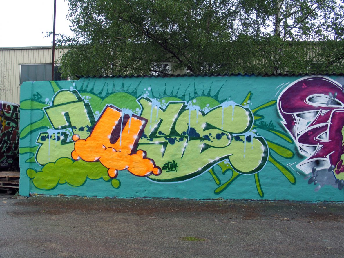 Graffiti Wall in Hamburg - Photo by doppeldee - juse781, ewa, fp (2014)