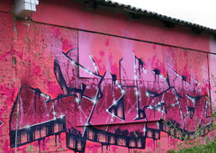 Graffiti Wall in Magdeburg - Photo by doppeldee - juse781, ewa, fp (2014)
