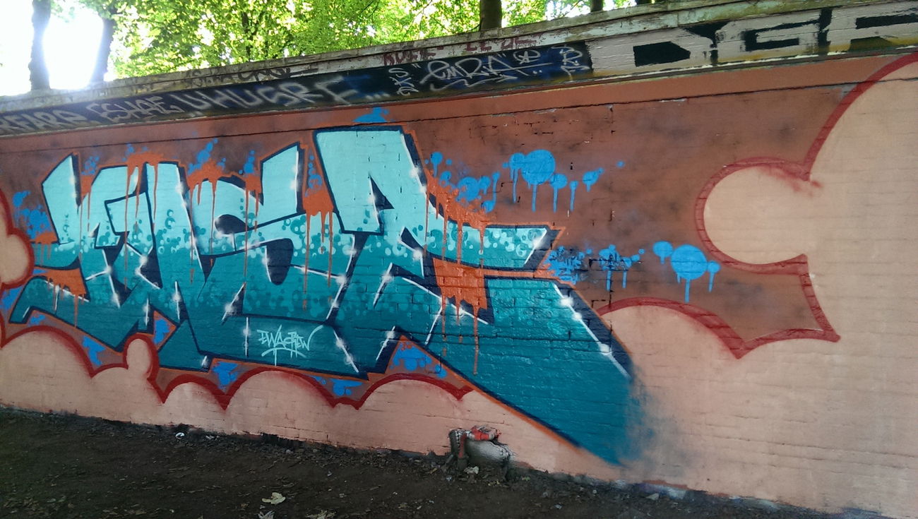 Graffiti Wall in Hamburg - Photo by doppeldee - Juse781 (2017)