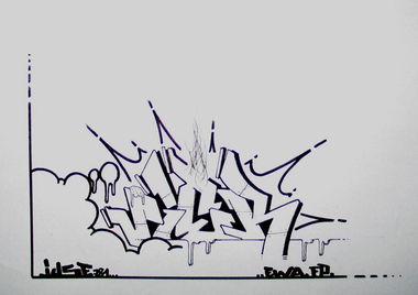 Graffiti Sketch - Photo by doppeldee - juse781, ewa, fp (2015)
