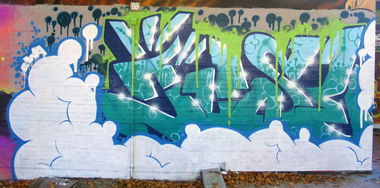 Graffiti Wall in Hamburg - Photo by doppeldee - juse781, ewa, fp (2015)