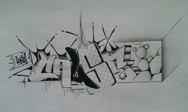 Graffiti Sketch - Photo by doppeldee - Juse781, cause (2016)