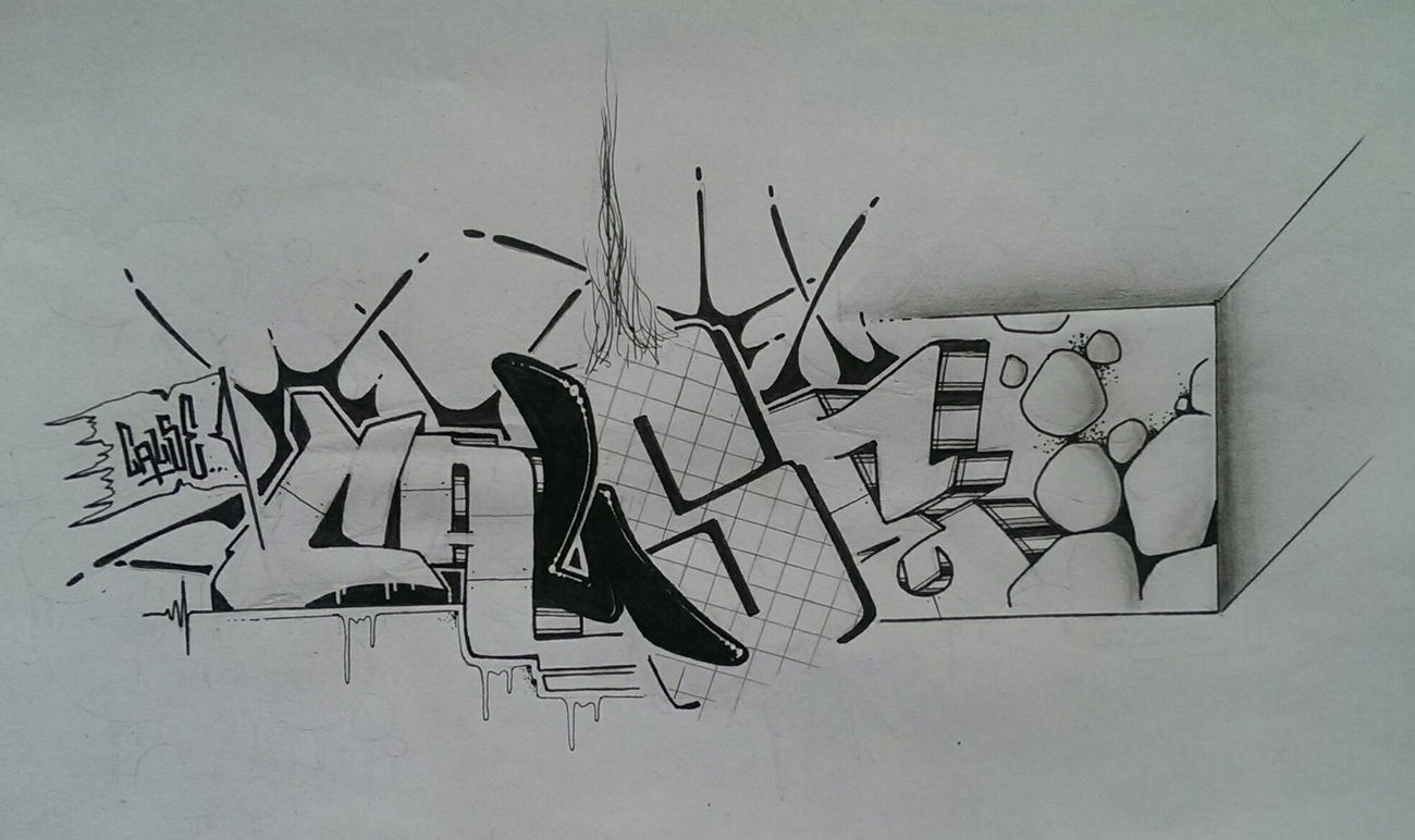 Graffiti Sketch - Photo by doppeldee - Juse781, cause (2016)