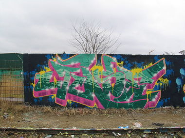 Graffiti Wall in Hamburg - Photo by doppeldee - juse781, ewa, fp (2015)