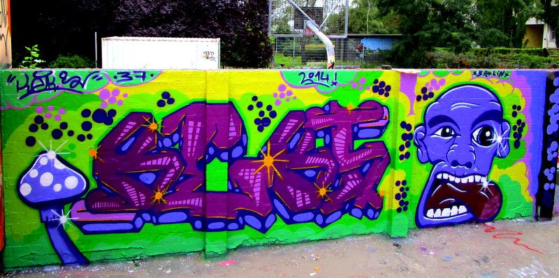 Graffiti Wall in Berlin - Photo by dreisieben - Keks, 37, Keks37 (2014)