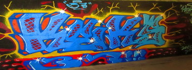 Graffiti Wall in Ulm - Photo by dreisieben - Keks, 37 (2015)