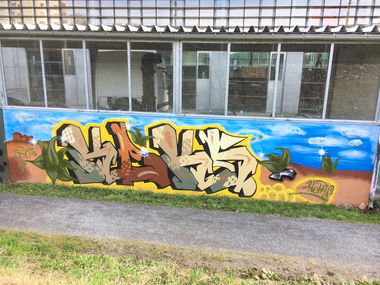 Graffiti Wall in Bregenz - Photo by dreisieben - keks37, Dreisieben, 37 (2018)