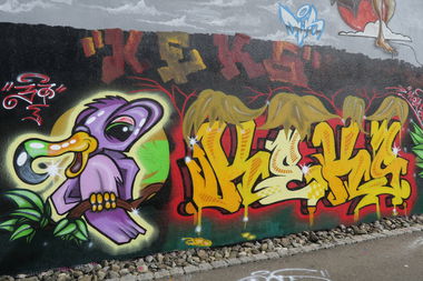 Graffiti Wall in Balingen - Photo by dreisieben - keks37, Dreisieben, 37 (2017)