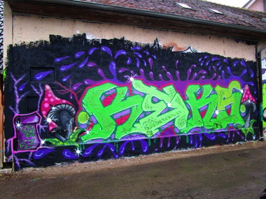 Graffiti Wall in Schwarzwald-Baar-Kreis - Photo by dreisieben - Keks, 37, Dirty7even (2015)
