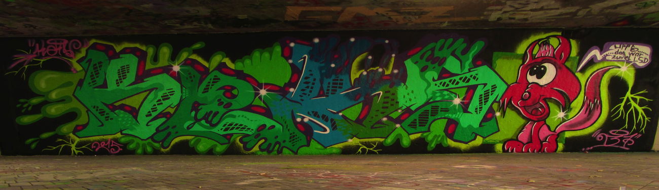 Graffiti Wall - Photo by dreisieben - Keks, 37, 0711 (2015)