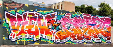 Graffiti Wall - Photo by drek - eke, bevallstars, kassel (2020)