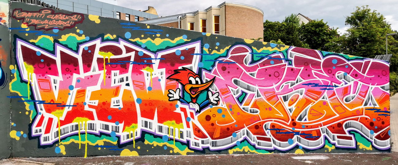 Graffiti Wall - Photo by drek - eke, bevallstars, kassel (2020)
