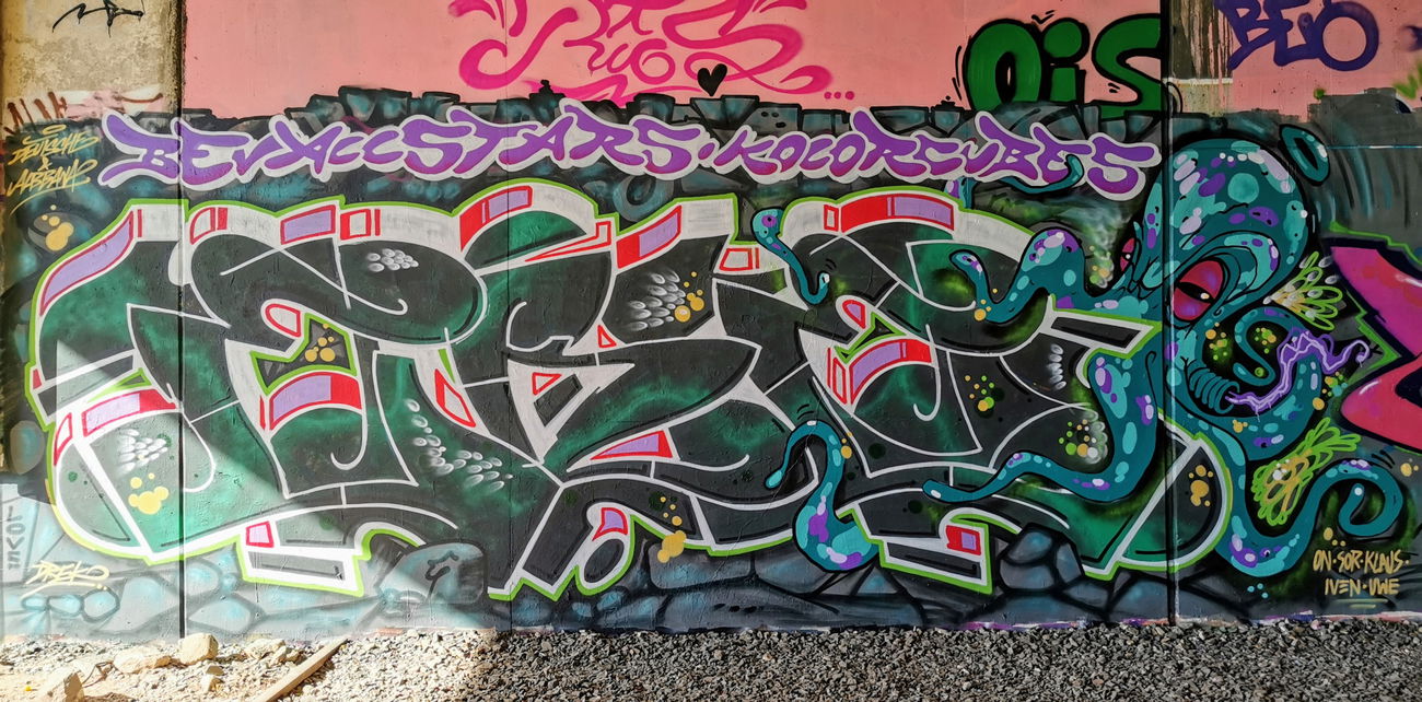 Graffiti Wall - Photo by drek - eke, bevallstars, kassel (2020)
