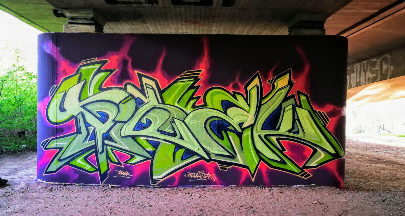 Graffiti Wall - Photo by drek - drek, bevallstars, kassel (2019)