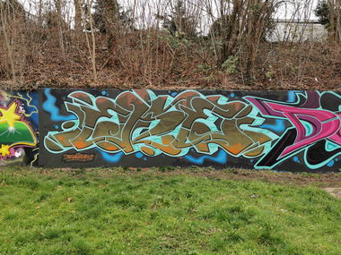 Graffiti Wall - Photo by drek - eke, bevallstars, kassel (2020)