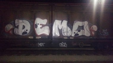 Graffiti Train in Bamberg - Photo by dripslover - demo, jbcb
