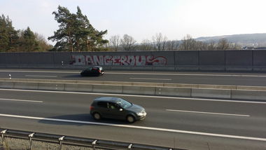Graffiti Bombing in Bayreuth - Photo by dripslover - dns, dangerous, gmb (2015)