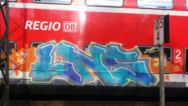 Graffiti Train in Fulda - Photo by dripslover - lns (2015)