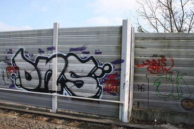 Graffiti Bombing in Nürnberg - Photo by dripslover - dns, ikra, gmb (2015)