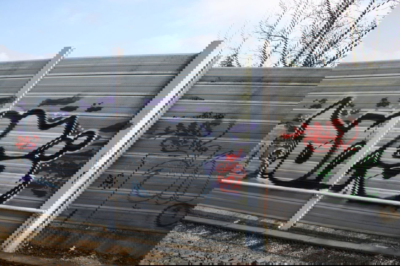 Graffiti Bombing in Nürnberg - Photo by dripslover - dns, ikra, gmb (2015)