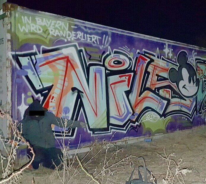 Graffiti Wall in Bayreuth  - Photo by dripslover - nils, dnsc, dns (2017)