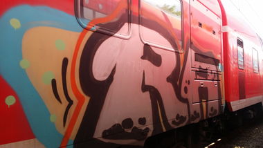 Graffiti Train in Fulda - Photo by dripslover