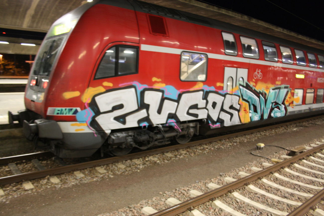 Graffiti Train in Heidelberg - Photo by dripslover - zugos, onf, dnsc (2016)
