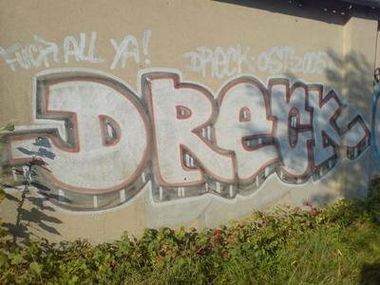 Graffiti Bombing in Bayreuth - Photo by dripslover - dreck, ost (2005)